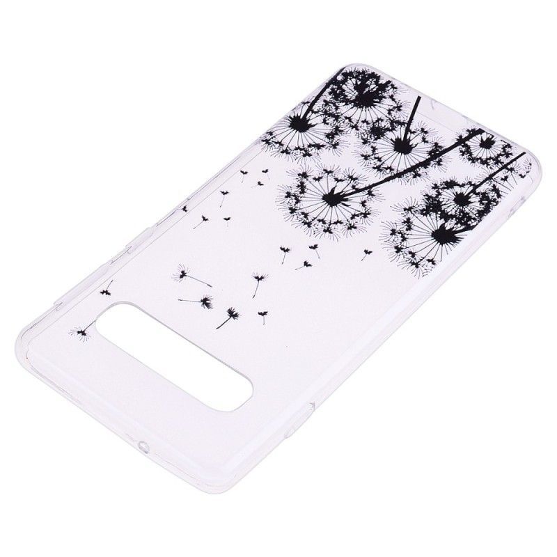 Κάλυμμα Για Samsung Galaxy S10 Plus Διάφανες Μαύρες Πικραλίδες