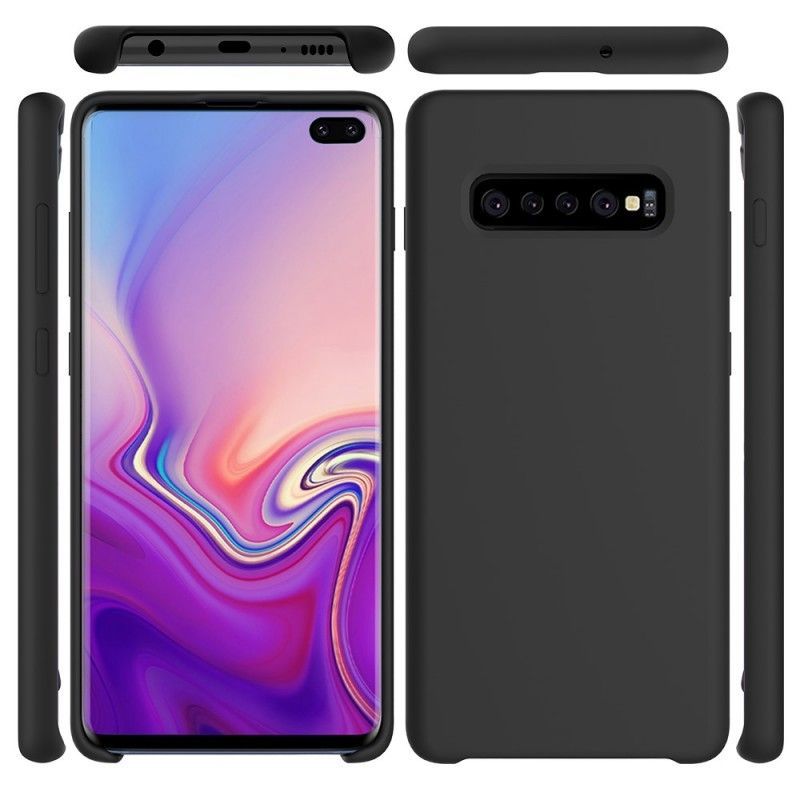 Κάλυμμα Για Samsung Galaxy S10 Plus Μαύρο Πυρίτιο