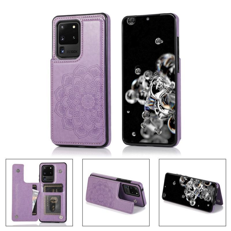 Κάλυμμα Για Samsung Galaxy S20 Ultra Γκρι Θήκη Κάρτας Εκτύπωσης Μάνταλα
