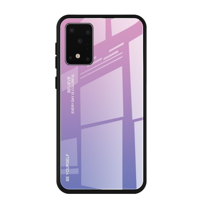 Κάλυμμα Για Samsung Galaxy S20 Ultra Κόκκινο Σκληρυμένο Γυαλί Να Είσαι Ο Εαυτός Σου