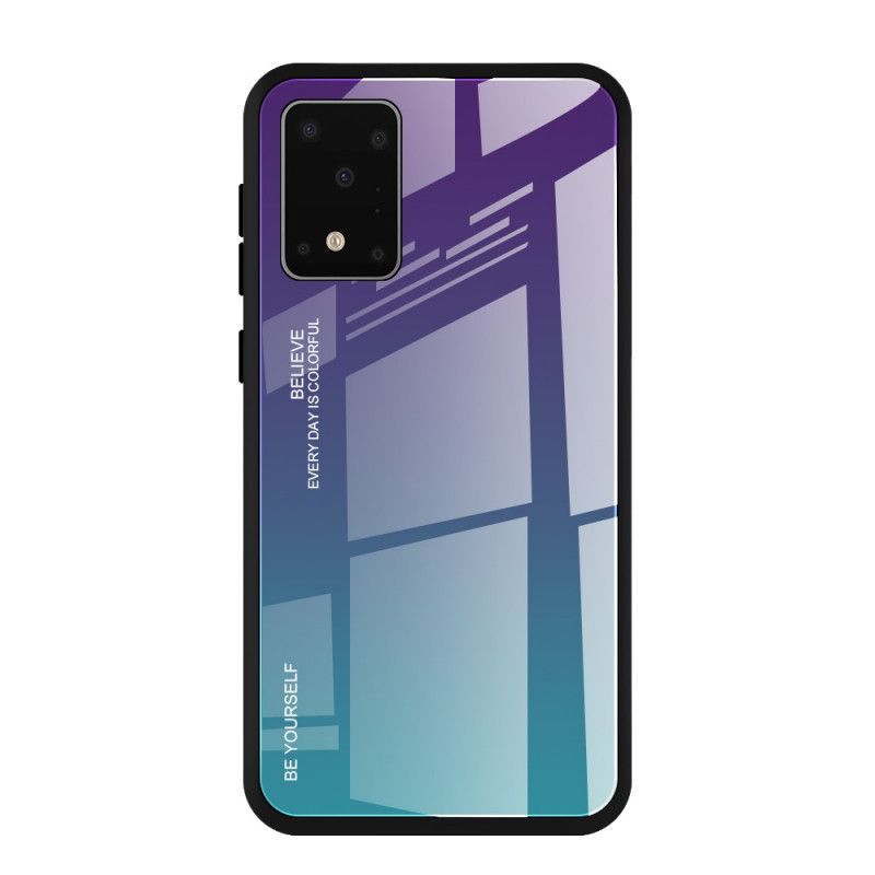 Κάλυμμα Για Samsung Galaxy S20 Ultra Κόκκινο Σκληρυμένο Γυαλί Να Είσαι Ο Εαυτός Σου
