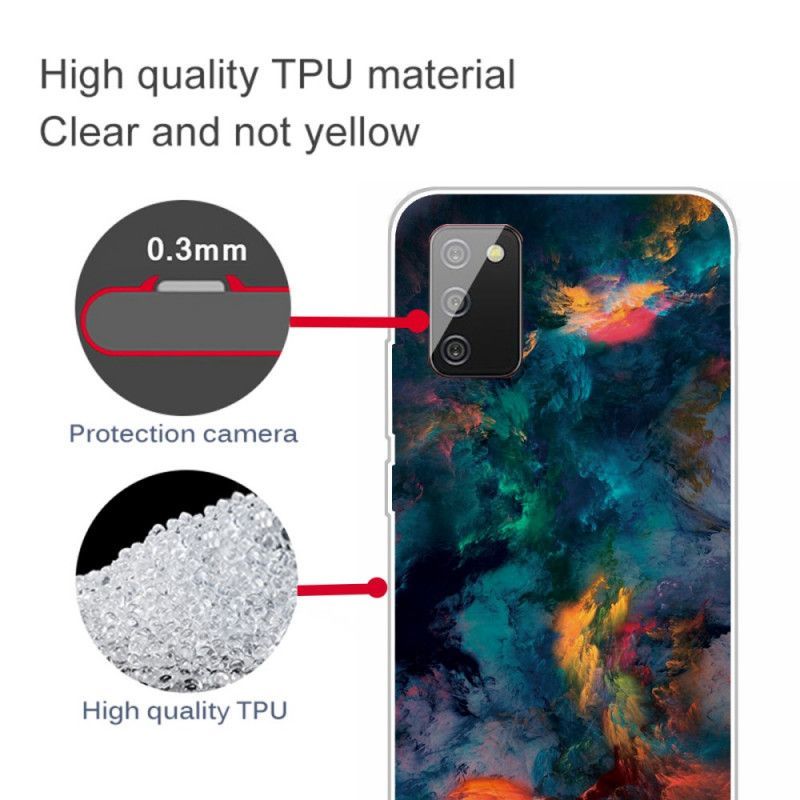 Κάλυμμα Samsung Galaxy A02s Χρωματιστά Σύννεφα