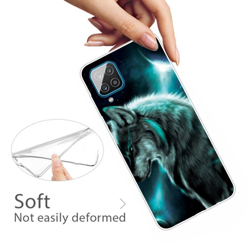 Κάλυμμα Samsung Galaxy A12 Βασιλικός Λύκος Πρωτότυπος