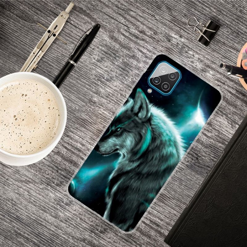 Κάλυμμα Samsung Galaxy A12 Βασιλικός Λύκος Πρωτότυπος