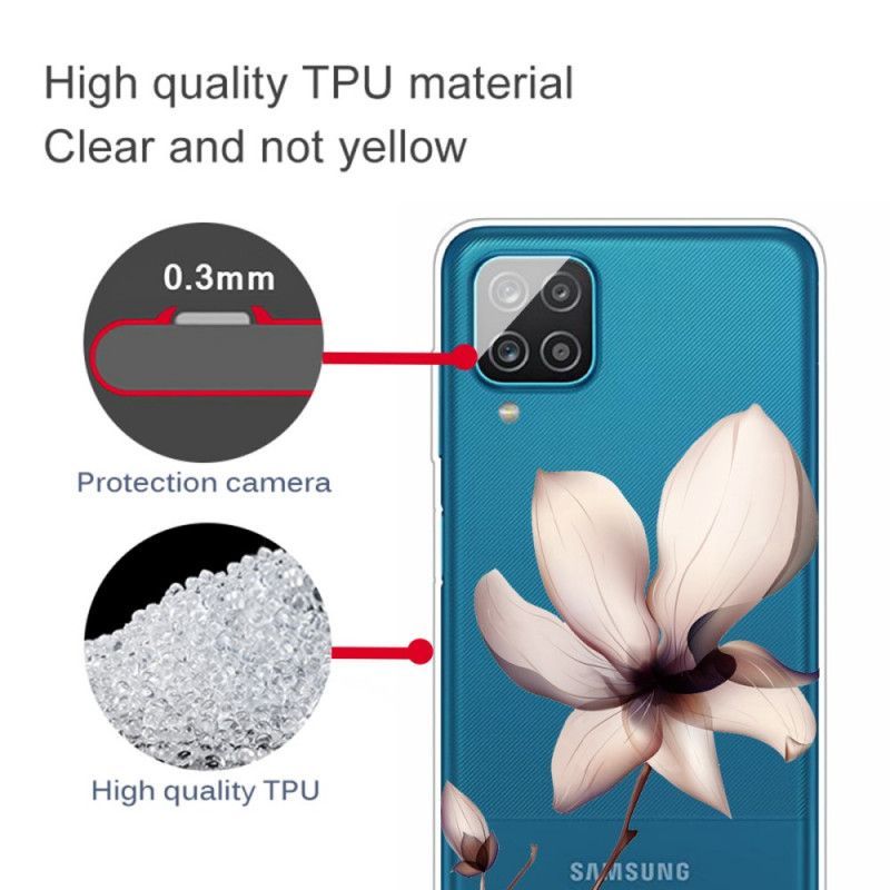 Κάλυμμα Samsung Galaxy A12 Premium Floral