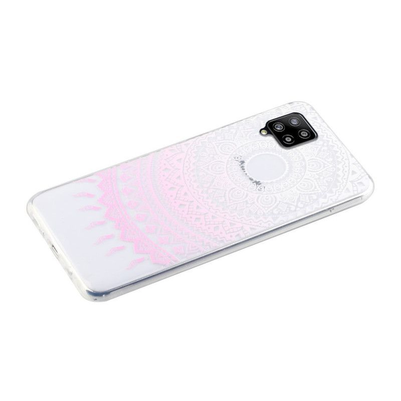Κάλυμμα Samsung Galaxy A12 Ροζ Απρόσκοπτη Πολύχρωμη Μάνταλα