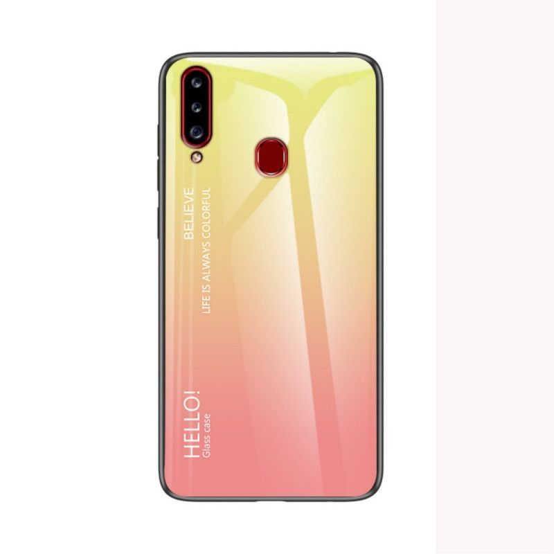 Κάλυμμα Samsung Galaxy A20s Μαύρο Γεια Σου Γυαλί