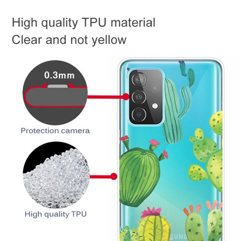 Κάλυμμα Samsung Galaxy A32 5G Θήκες Κινητών Ακουαρέλα Κάκτοι