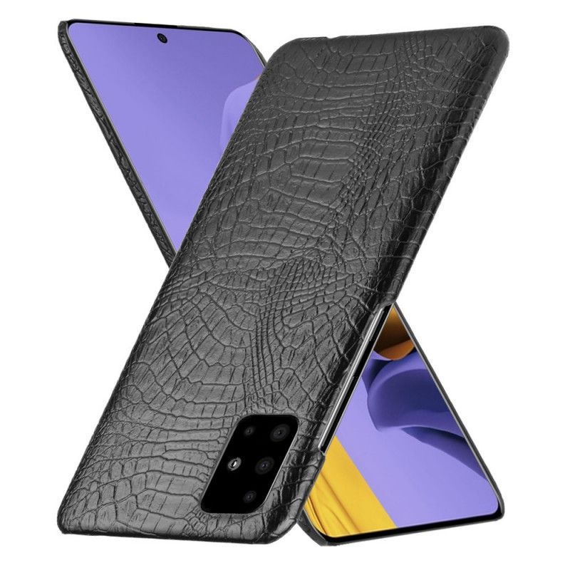 Κάλυμμα Samsung Galaxy A51 Μαύρο Εφέ Δέρματος Κροκόδειλου
