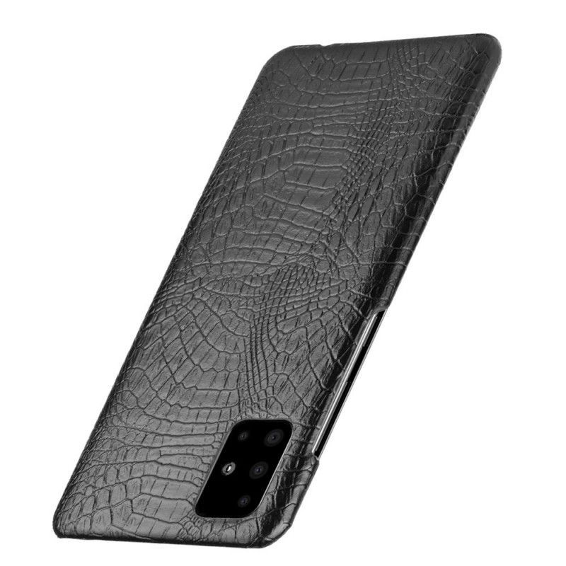 Κάλυμμα Samsung Galaxy A51 Μαύρο Εφέ Δέρματος Κροκόδειλου