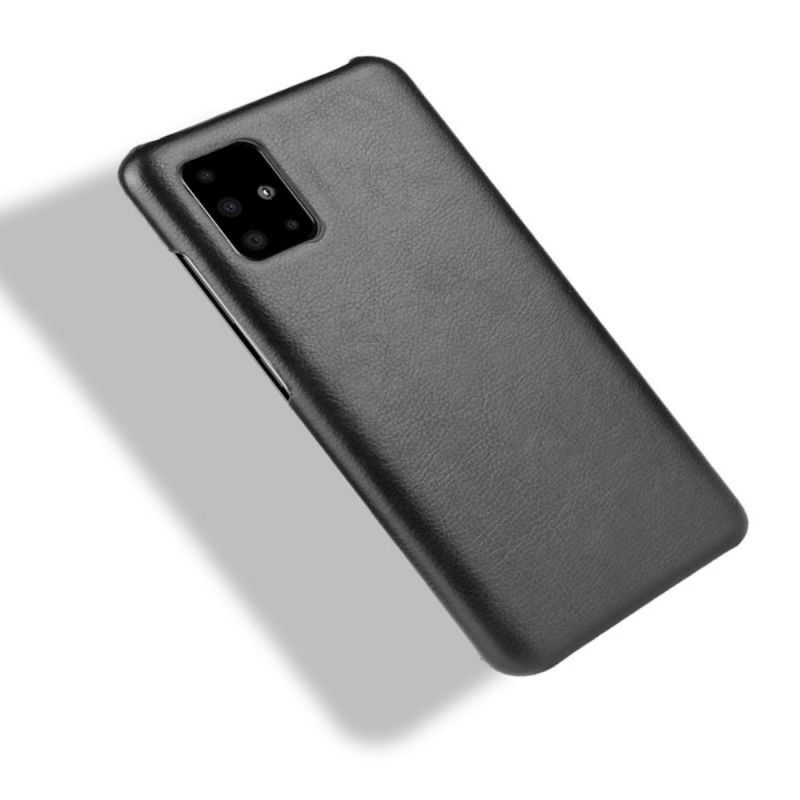 Κάλυμμα Samsung Galaxy A51 Μαύρο Εφέ Δέρματος Λίτσι