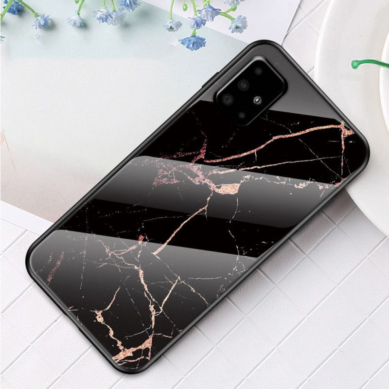Κάλυμμα Samsung Galaxy A51 Μαύρο Γυαλισμένο Μάρμαρο Πρωτότυπος