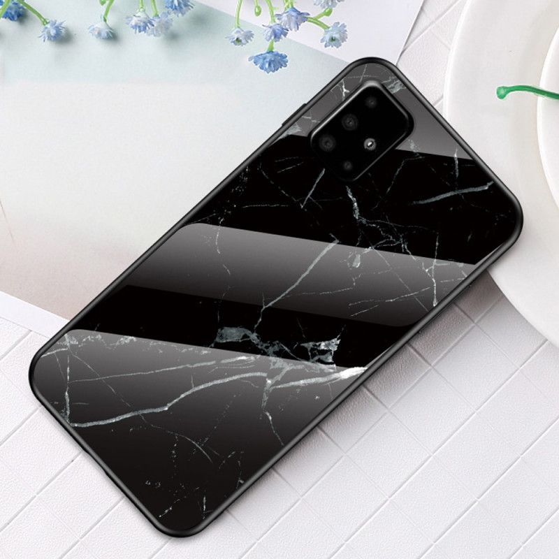 Κάλυμμα Samsung Galaxy A51 Μαύρο Γυαλισμένο Μάρμαρο Πρωτότυπος