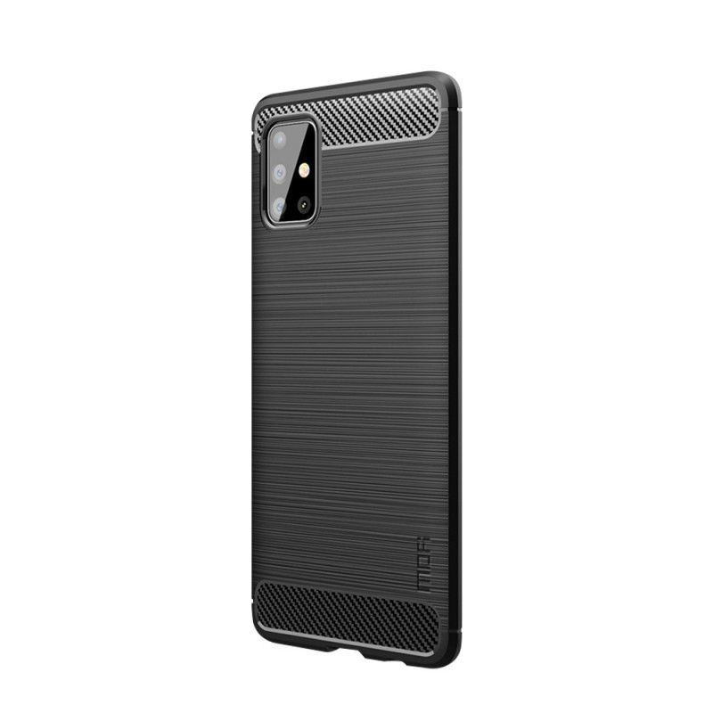 Κάλυμμα Samsung Galaxy A51 Μαύρο Μόφι Βουρτσισμένο Ανθρακόνημα