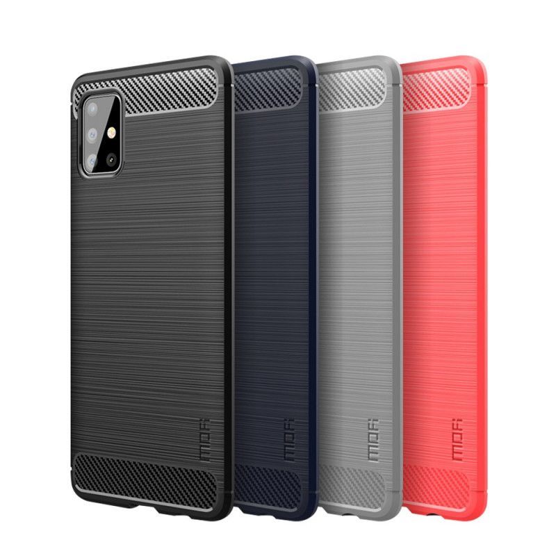 Κάλυμμα Samsung Galaxy A51 Μαύρο Μόφι Βουρτσισμένο Ανθρακόνημα