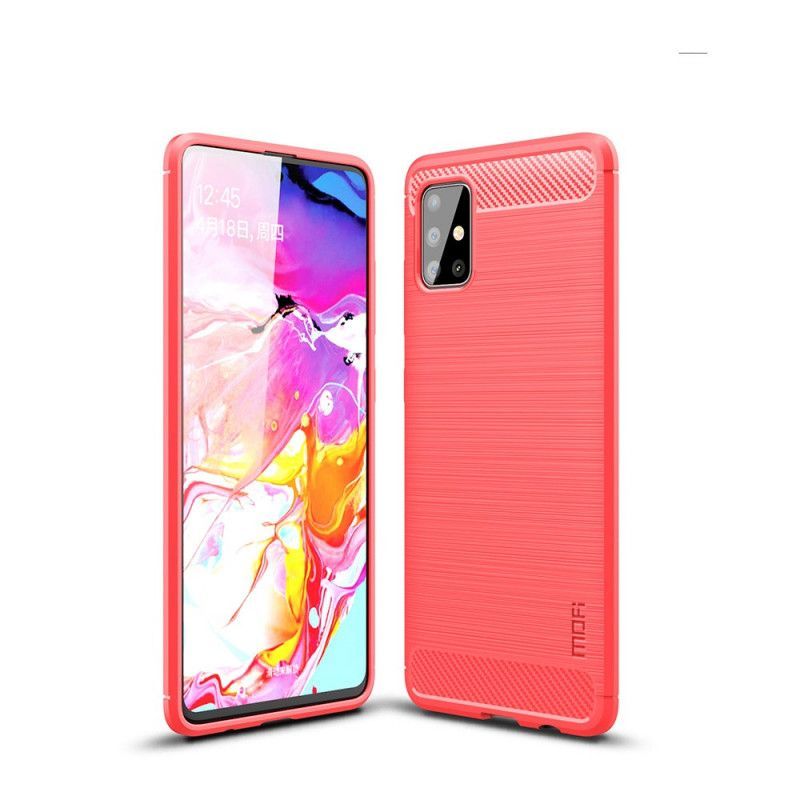 Κάλυμμα Samsung Galaxy A51 Μαύρο Μόφι Βουρτσισμένο Ανθρακόνημα