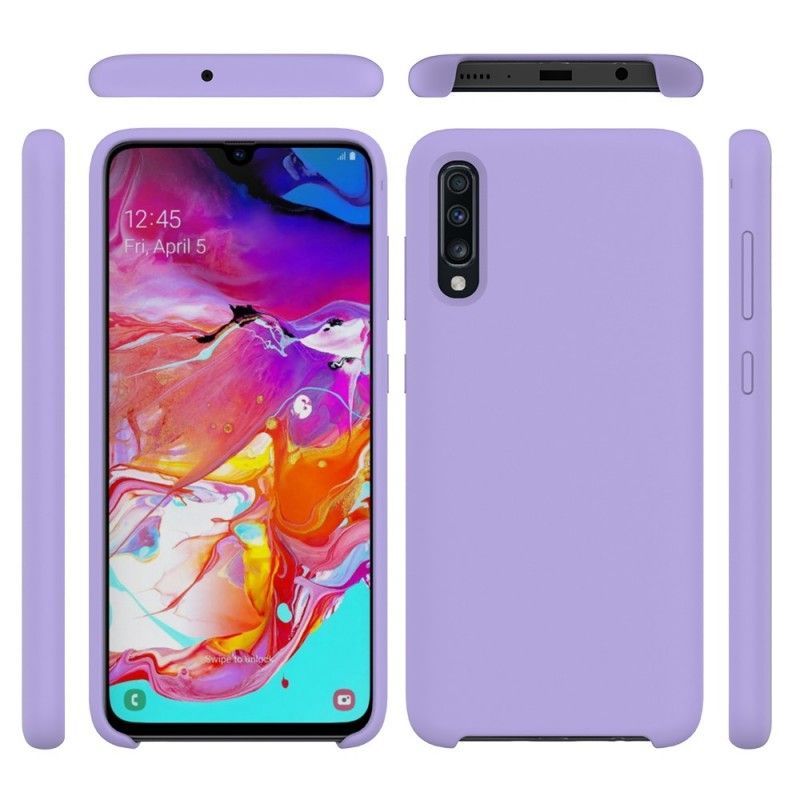 Κάλυμμα Samsung Galaxy A70 Μαύρο Υγρό Σιλικόνης