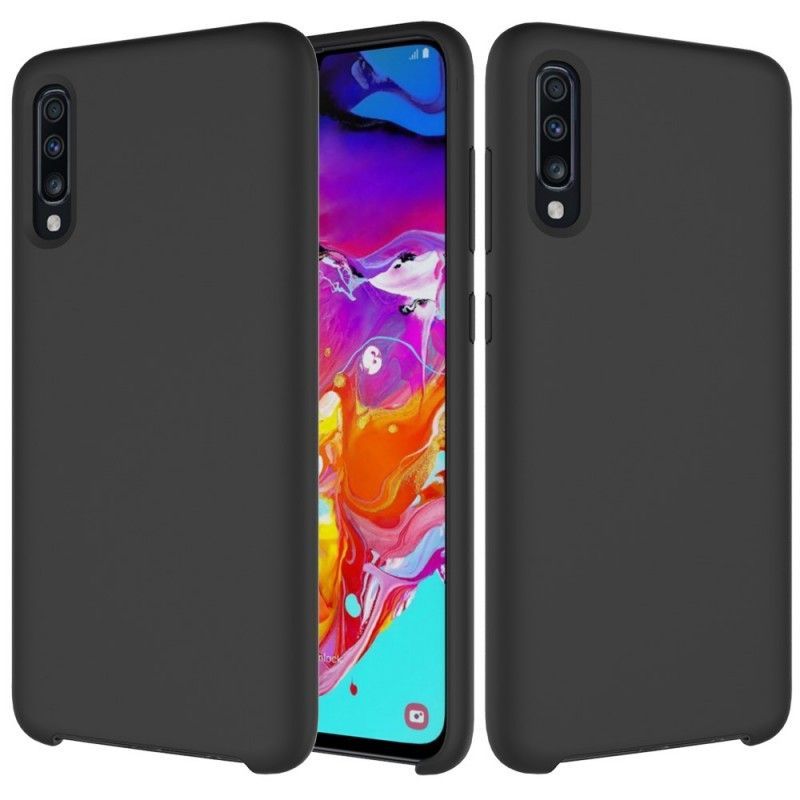 Κάλυμμα Samsung Galaxy A70 Μαύρο Υγρό Σιλικόνης