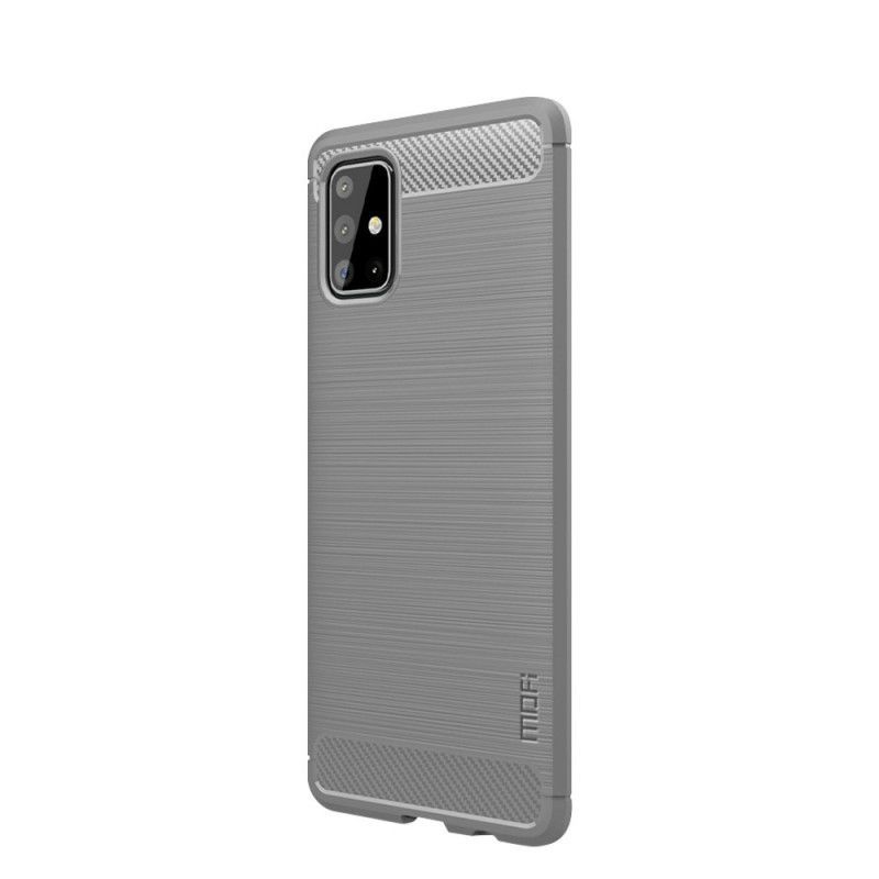 Κάλυμμα Samsung Galaxy A71 Μαύρο Μόφι Βουρτσισμένο Ανθρακόνημα