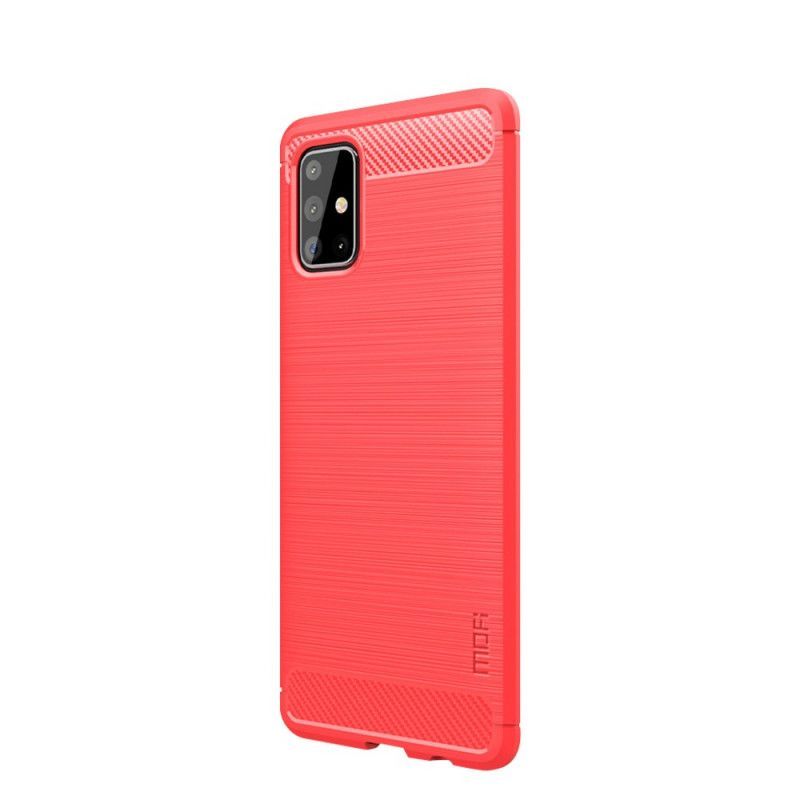 Κάλυμμα Samsung Galaxy A71 Μαύρο Μόφι Βουρτσισμένο Ανθρακόνημα