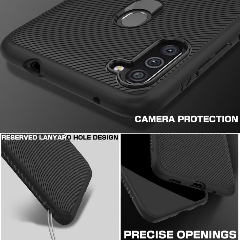 Κάλυμμα Samsung Galaxy M11 Μαύρο Τζαζ Σειρά Twill