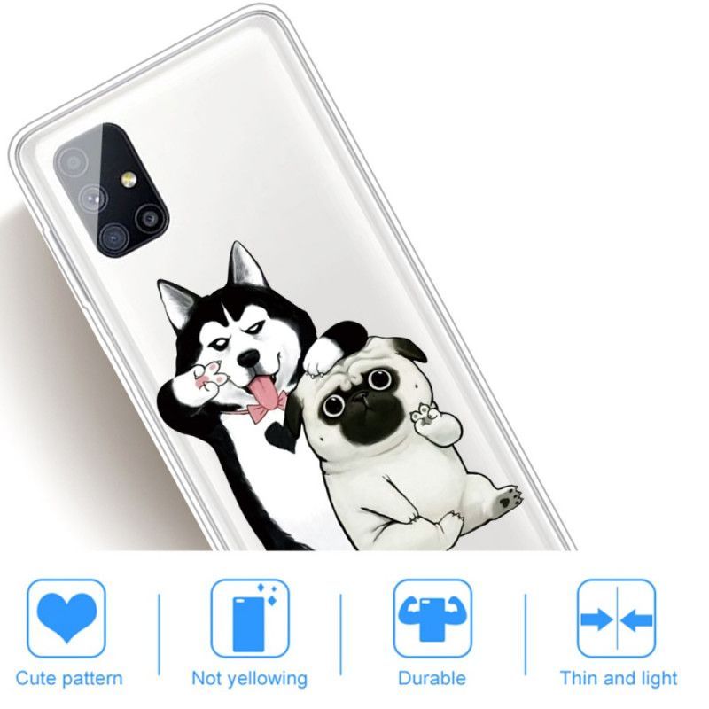 Κάλυμμα Samsung Galaxy M51 Αστεία Σκυλιά σιλικόνης