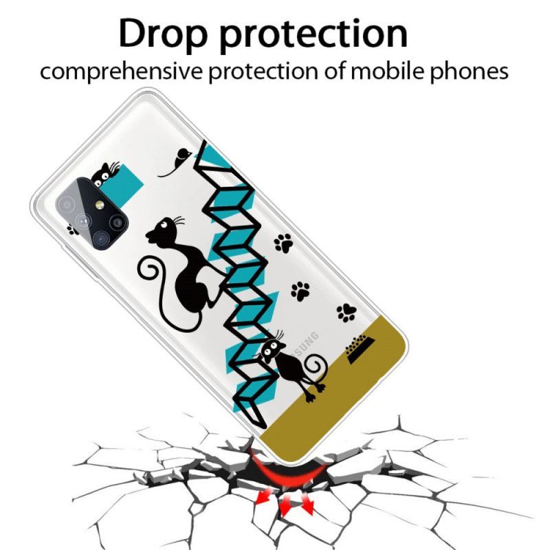 Κάλυμμα Samsung Galaxy M51 Αστείες Γάτες