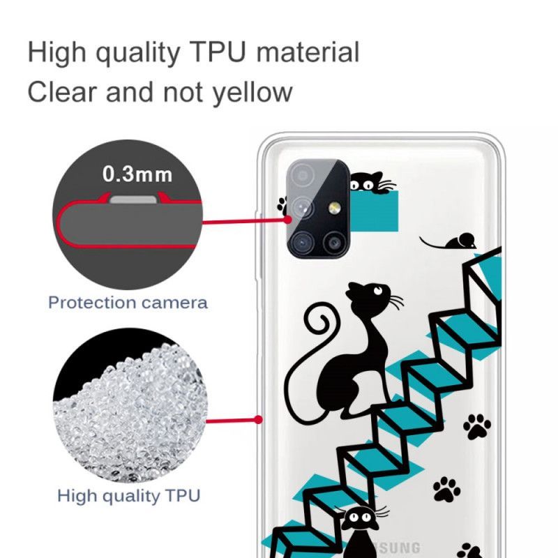 Κάλυμμα Samsung Galaxy M51 Αστείες Γάτες