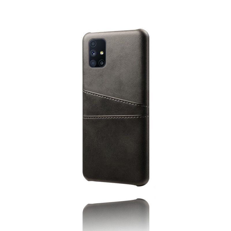 Κάλυμμα Samsung Galaxy M51 Μαύρο Κάτοχος Κάρτας σιλικόνης