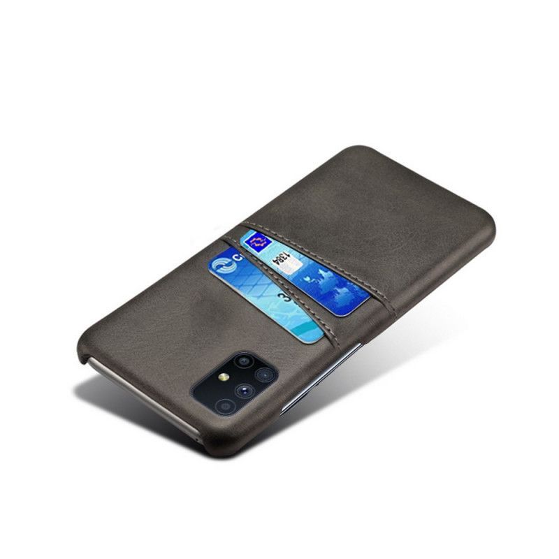Κάλυμμα Samsung Galaxy M51 Μαύρο Κάτοχος Κάρτας σιλικόνης
