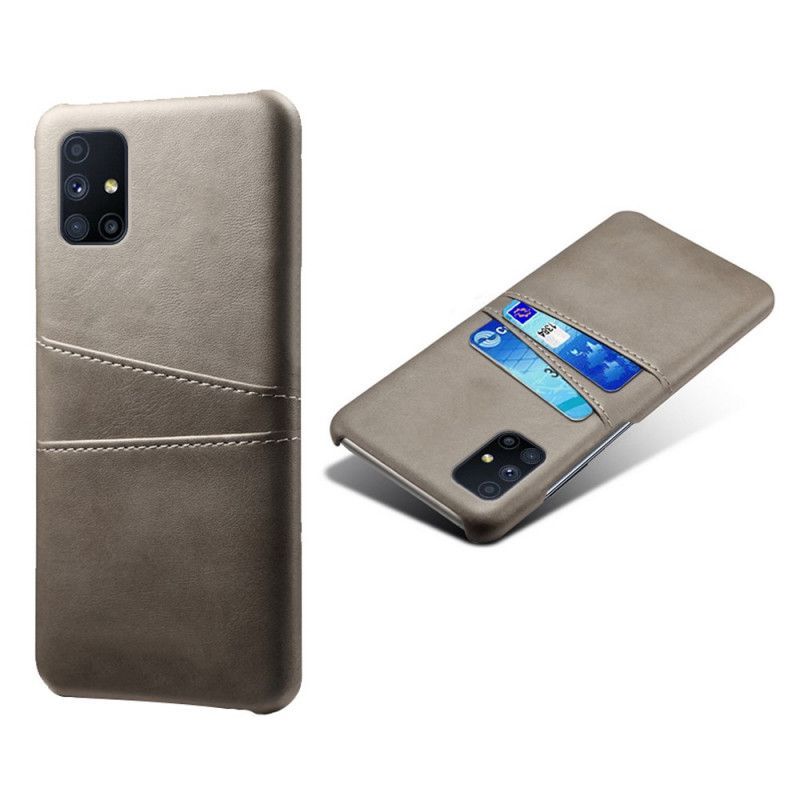 Κάλυμμα Samsung Galaxy M51 Μαύρο Κάτοχος Κάρτας σιλικόνης