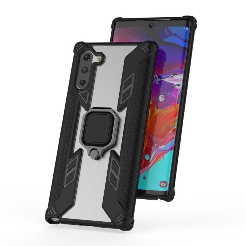 Κάλυμμα Samsung Galaxy Note 10 Μαύρο Πολεμιστής Με Δαχτυλίδι σιλικόνης
