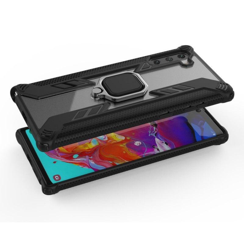 Κάλυμμα Samsung Galaxy Note 10 Μαύρο Πολεμιστής Με Δαχτυλίδι σιλικόνης