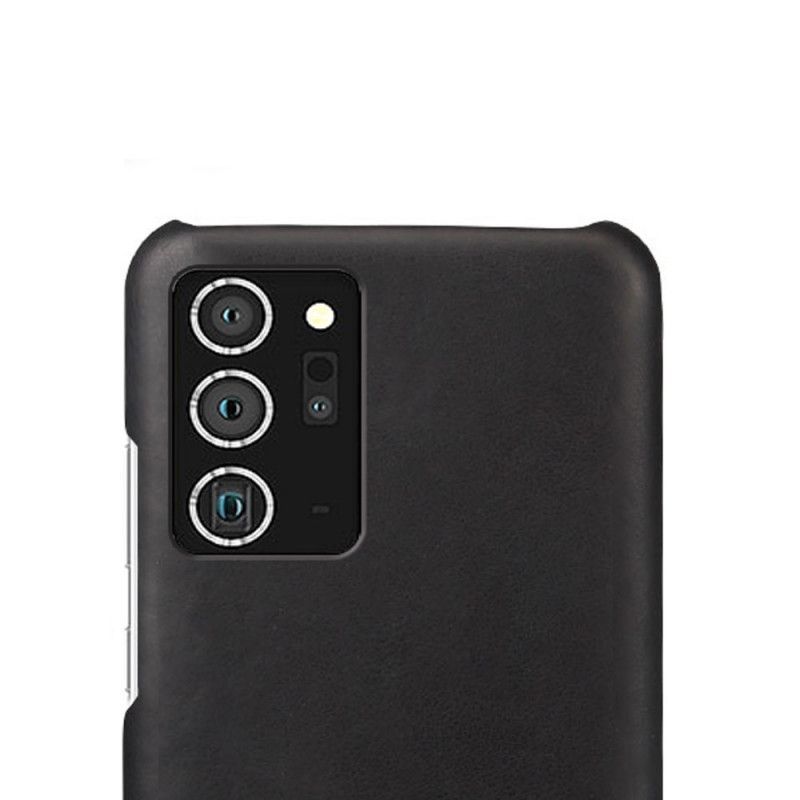 Κάλυμμα Samsung Galaxy Note 20 Μαύρο Ksq Δερμάτινο Εφέ