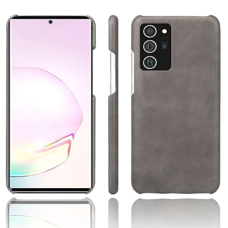 Κάλυμμα Samsung Galaxy Note 20 Μαύρο Ksq Δερμάτινο Εφέ