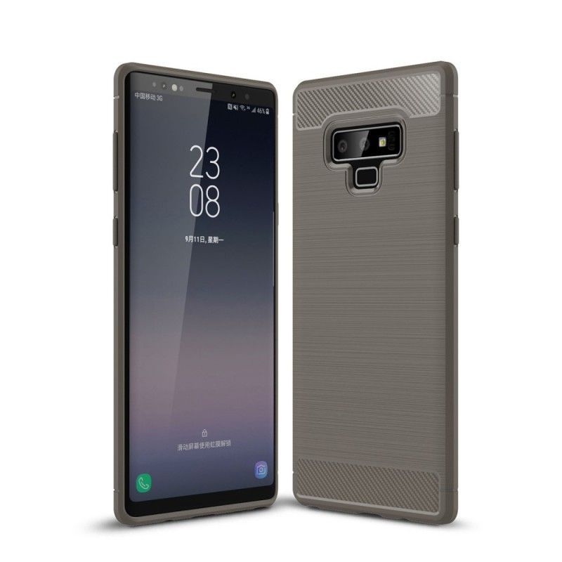 Κάλυμμα Samsung Galaxy Note 9 Μαύρο Βουρτσισμένη Ίνα Άνθρακα