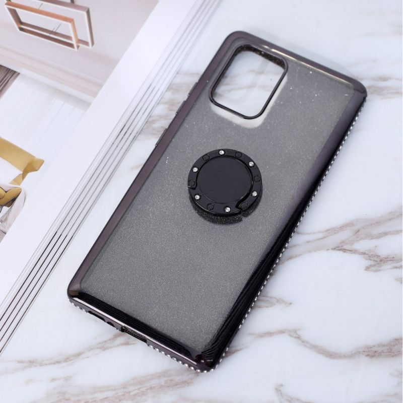 Κάλυμμα Samsung Galaxy S10 Lite Κόκκινο Παγιέτες Και Διαμάντια Δαχτυλιδιού