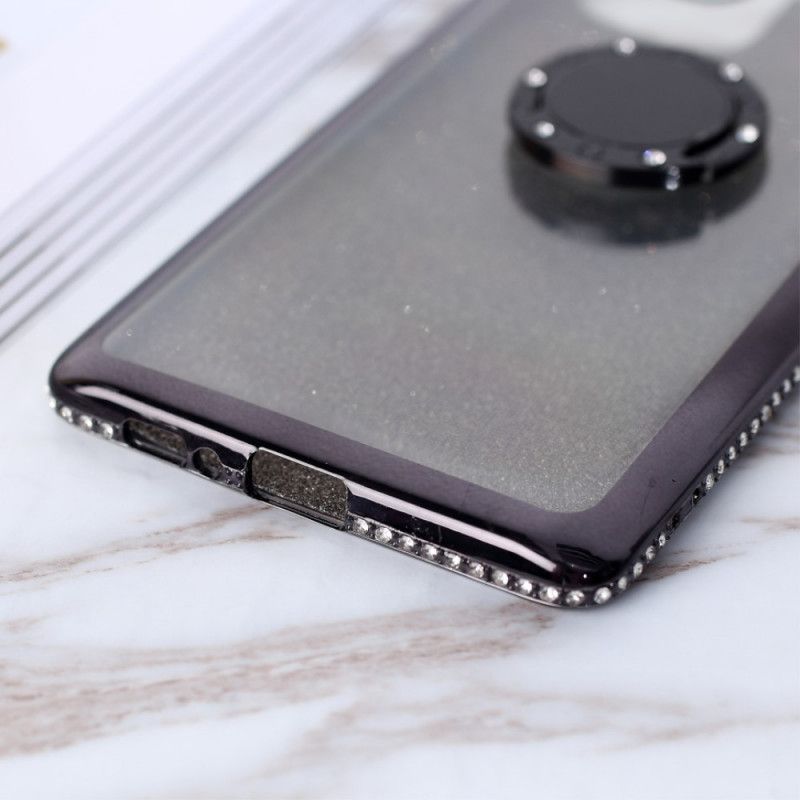 Κάλυμμα Samsung Galaxy S10 Lite Κόκκινο Παγιέτες Και Διαμάντια Δαχτυλιδιού