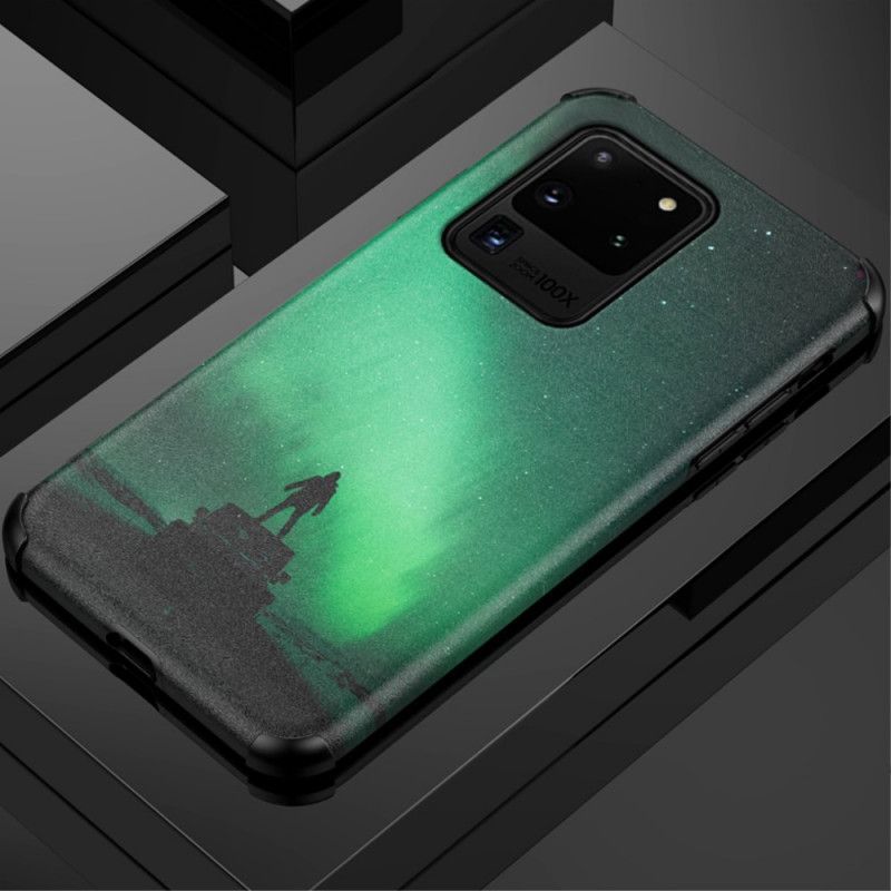 Κάλυμμα Samsung Galaxy S20 Ultra Κόκκινο Μεταξωτό Δέρμα