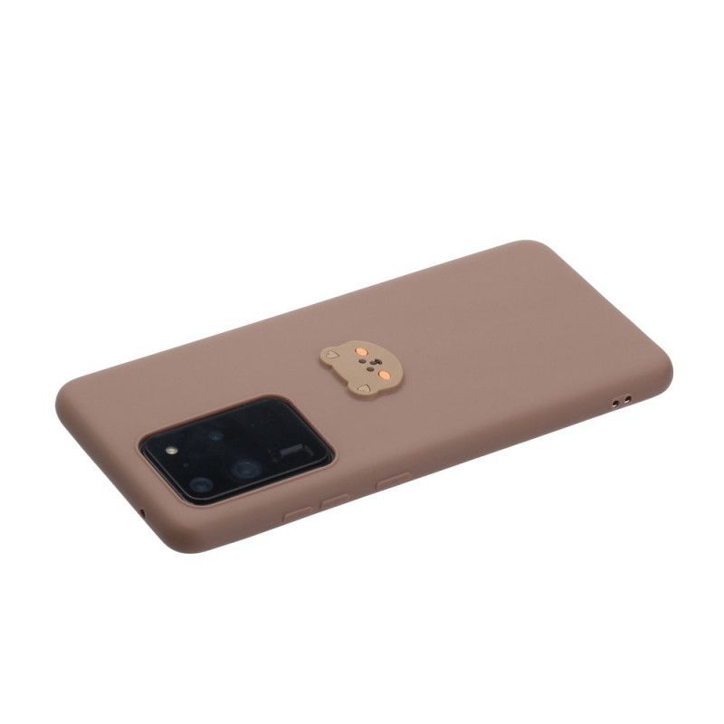 Κάλυμμα Samsung Galaxy S20 Ultra Λευκό Λογότυπο Ζώου Σιλικόνης