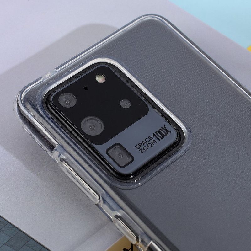 Κάλυμμα Samsung Galaxy S20 Ultra Μαύρο Διαφανείς Χρωματιστές Άκρες