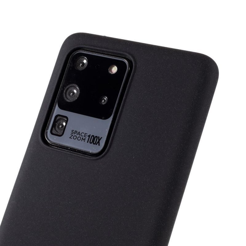 Κάλυμμα Samsung Galaxy S20 Ultra Μαύρο Ματ Σιλικόνη