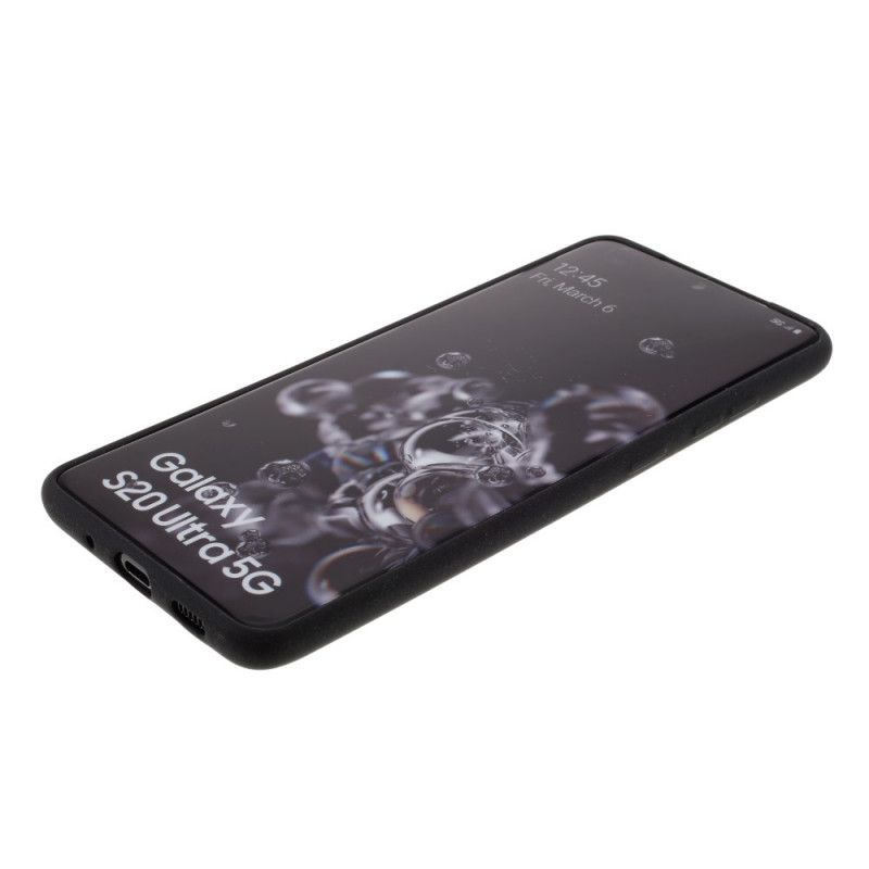 Κάλυμμα Samsung Galaxy S20 Ultra Μαύρο Ματ Σιλικόνη