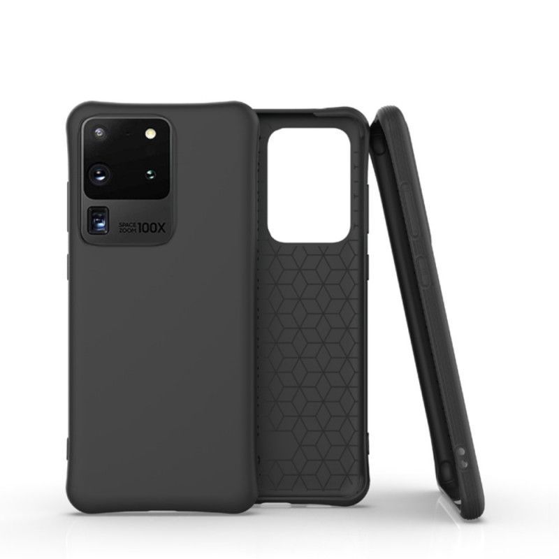 Κάλυμμα Samsung Galaxy S20 Ultra Μαύρο Ματ Σιλικόνη