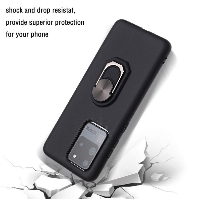 Κάλυμμα Samsung Galaxy S20 Ultra Μαύρο Μεταλλική Βάση Δαχτυλιδιού