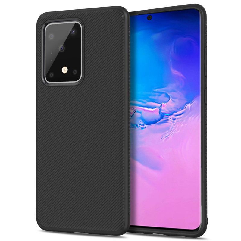 Κάλυμμα Samsung Galaxy S20 Ultra Μαύρο Τζαζ Σειρά Twill σιλικόνης