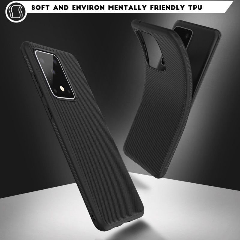 Κάλυμμα Samsung Galaxy S20 Ultra Μαύρο Τζαζ Σειρά Twill σιλικόνης