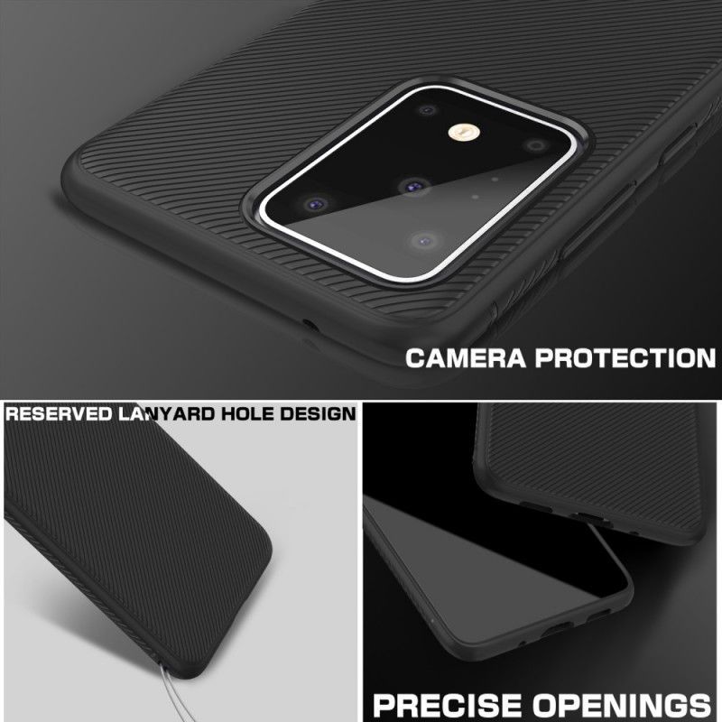 Κάλυμμα Samsung Galaxy S20 Ultra Μαύρο Τζαζ Σειρά Twill σιλικόνης
