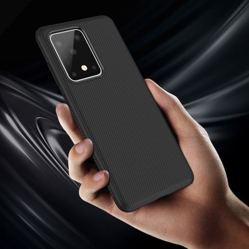Κάλυμμα Samsung Galaxy S20 Ultra Μαύρο Τζαζ Σειρά Twill σιλικόνης