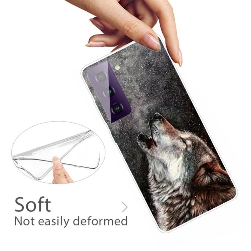 Κάλυμμα Samsung Galaxy S21 5G Μαύρο Υπέροχος Λύκος